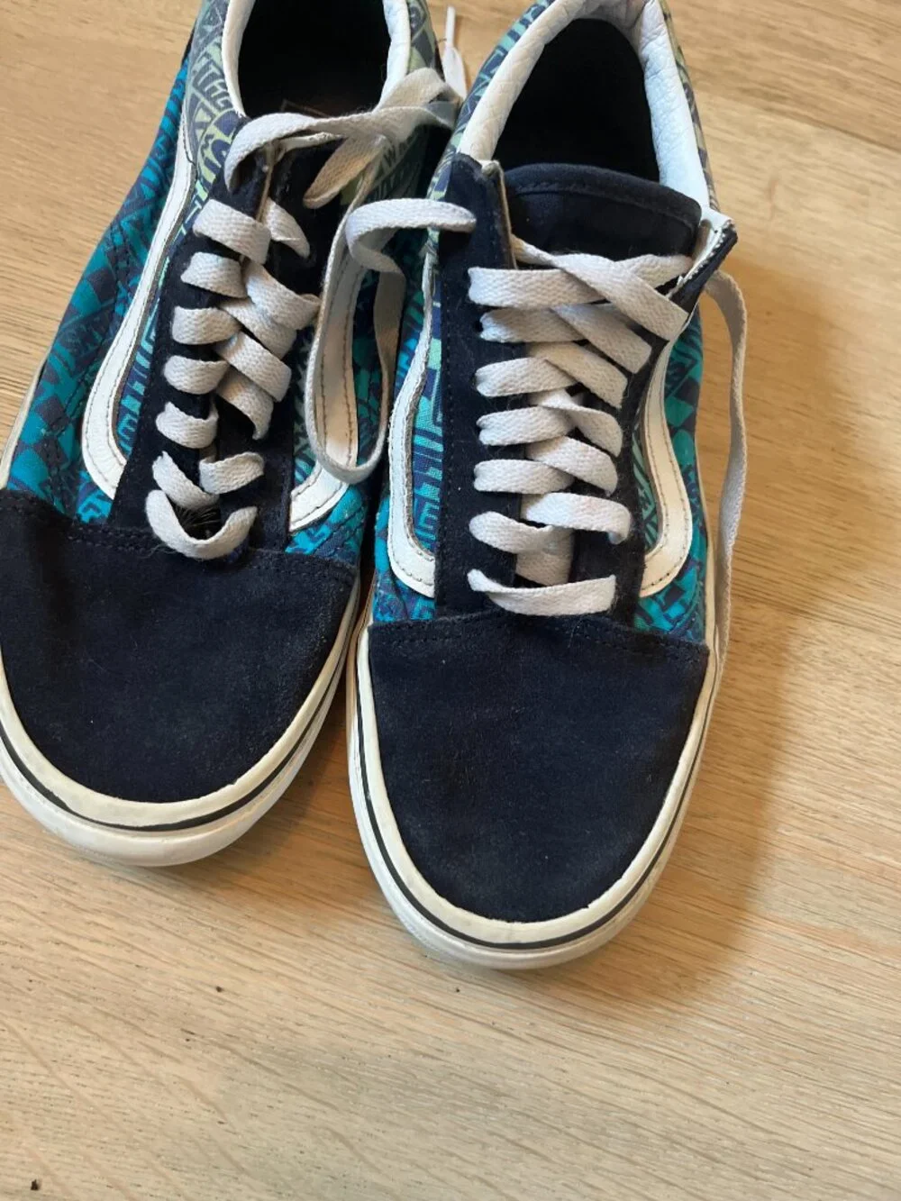 Vans Men's Old Skool Logo Flame Skate Shoes parisian night Size 8 / 9.5